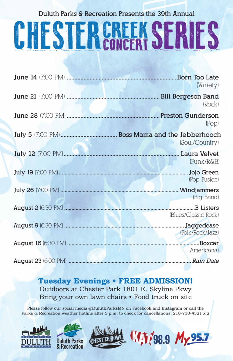 Chester Creek Concert Series 2022 Chester Bowl